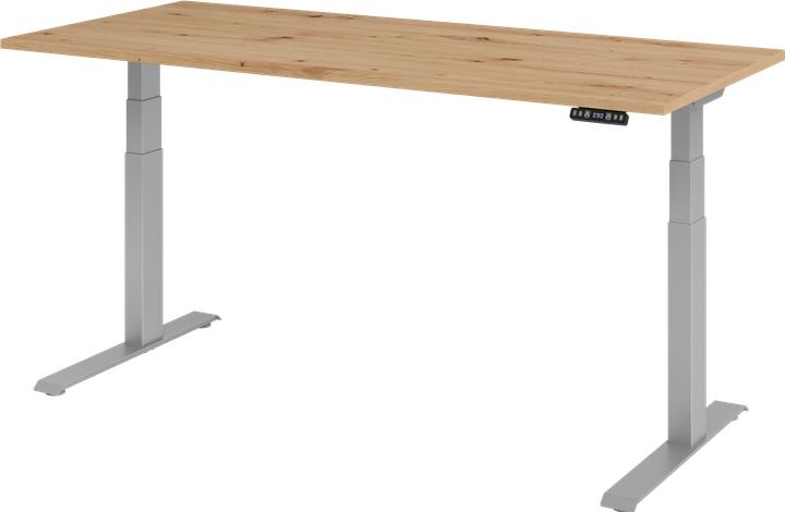 Hammerbacher Bureau assis/debout el.180x80cm chêne cendré (180 x 80 cm)