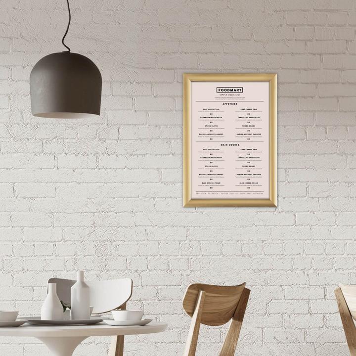 Actual product image Europel Poster frame, DIN A4, 25 mm, gold (A4)