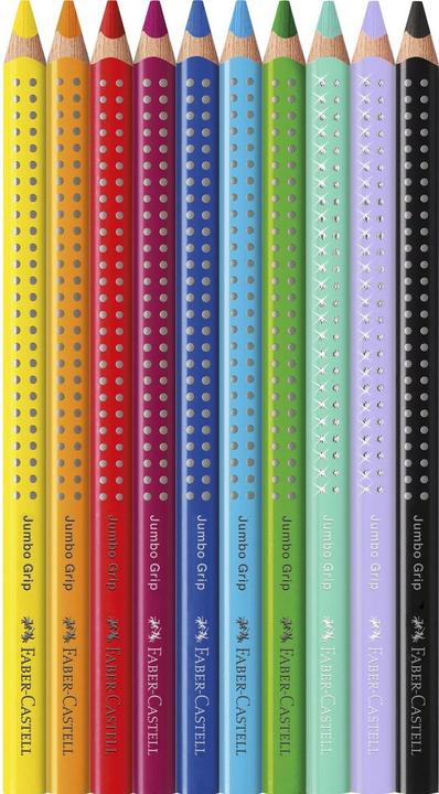 Actual product image Faber-Castell Buntstift Jumbo Grip Einhorn 8 + 2 Karton (Multicoloured, 10 x)