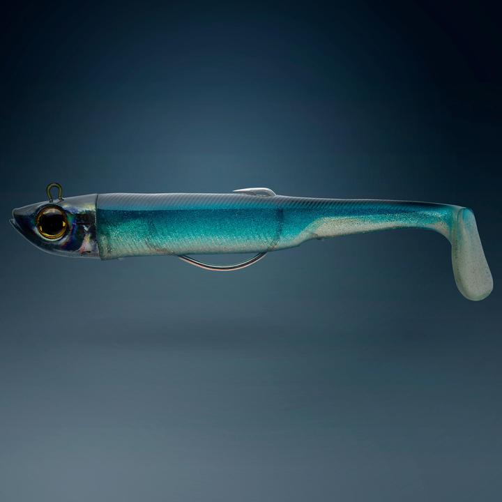 Immagine prodotto Caperlan Set di piume di gomma per la pesca in mare (12 cm)