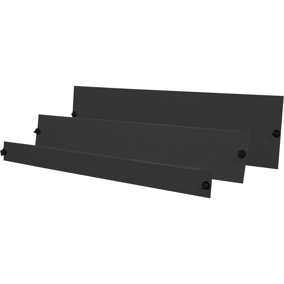 Rittal 6U black blindpanel BLINDPANEEL ZWART 6HE, Serverschrank Zubehör, Schwarz