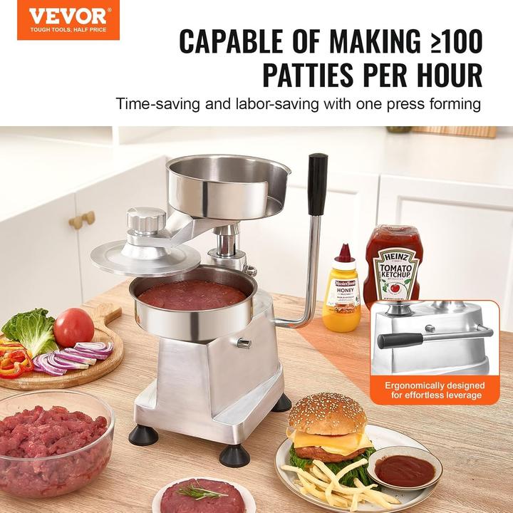 Actual product image Vevor Fabbricatore di Polpette di Hamburger