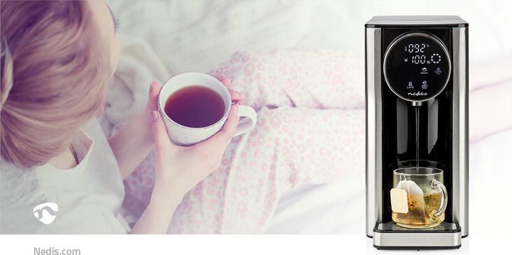 Actual product image Nedis Hot Water Dispenser 2600 W 2.7 l Aluminium / Black