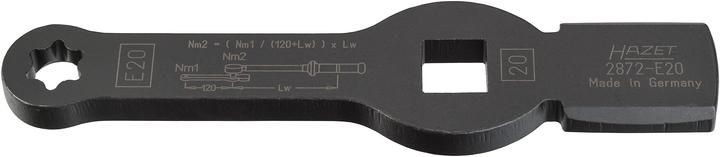 Produktbild HAZET TORX Schlag-Schlüssel ∙ mit 2 Schlagflächen 2872-E20 ∙ Vierkant20 mm (3/4 Zoll) ∙ Aussen TORX…