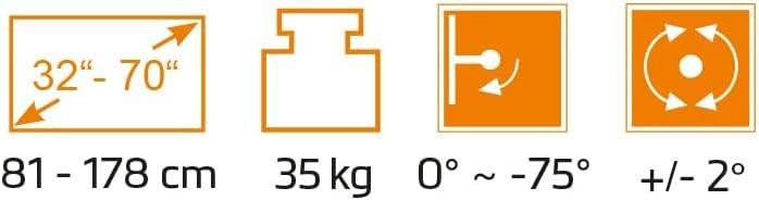 Actual product image myWall Motorised & foldable ceiling mount for flat screens (35 kg, 32" - 70")