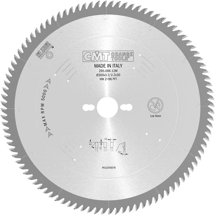 Productafbeelding CMT 295.096.12M Spezialsägeblatt Melamin/Formica 300 x 30 x 96T