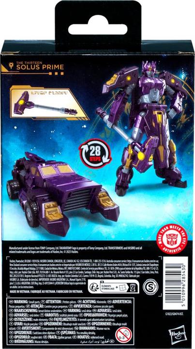 Actual product image Transformers Tra Gen Deluxe Solus Prime