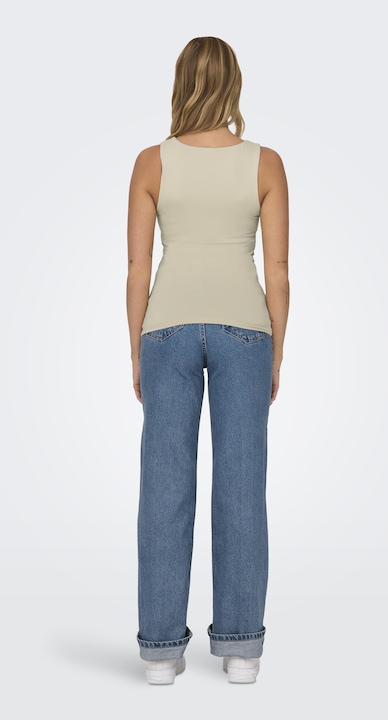 Actual product image Only Plain top without sleeves (S)