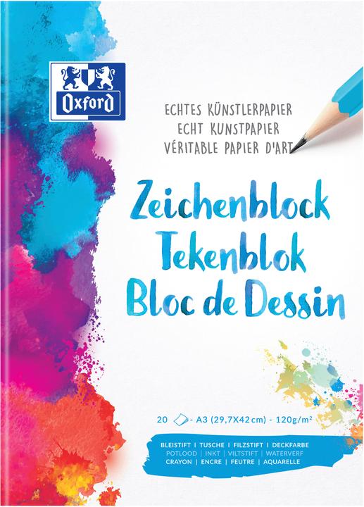 Produktbild Oxford Zeichenblock (A3, Blanko, Weicher Einband)