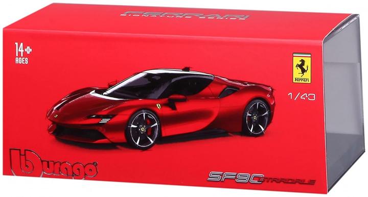 Actual product image Bburago Ferrari Signature SF90 Stradale 1/43 red