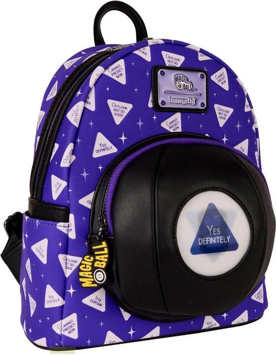 Actual product image Loungefly Mattel by Mini Backpack Magic 8 Ball