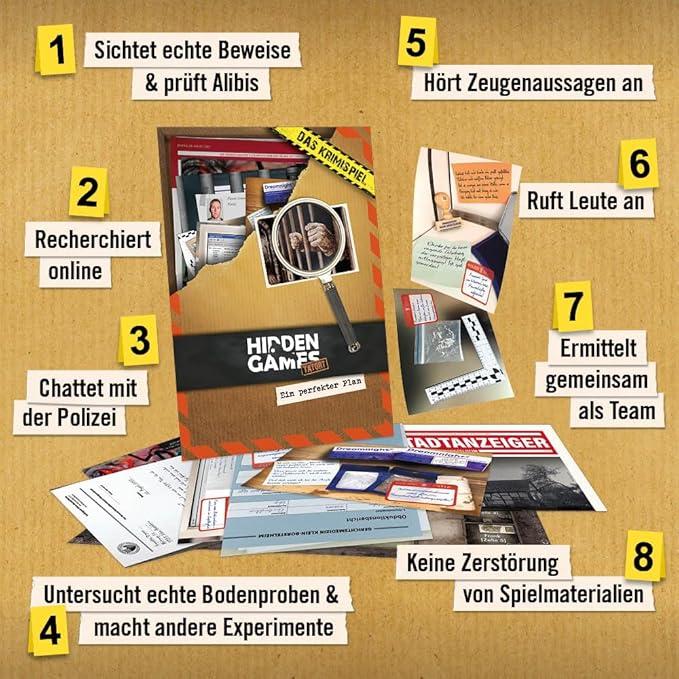 Actual product image Hidden Games A Perfect Plan - Crime Game (German)