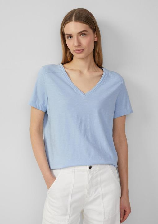 Immagine prodotto S.Oliver T-Shirt T-Shirt aus Flammgarn mit V-Ausschnitt (38)