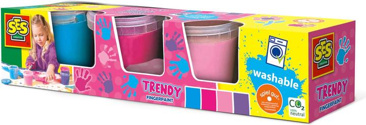 Actual product image Ses Finger paints 4 pieces (Multicoloured, 150 ml)