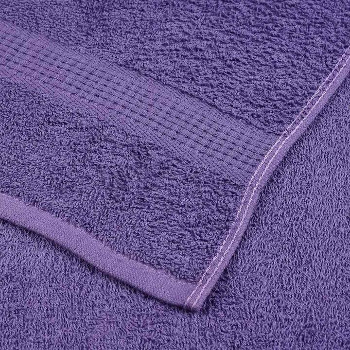 Image du produit vidaXL Serviettes de douche 2 pcs. Lila 70x140 cm 360 g/m² 100% coton Serviette de bain (70 x 140 cm)