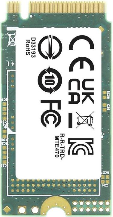 Transcend MTE470A 128 GB Internal M.2 PCIe NVMe SSD 2242 PCIe NVMe 3.0 x4 Industrial (128 GB, M.2 2242)