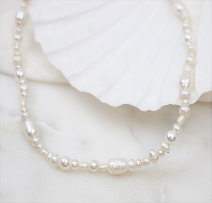 Actual product image Ellenoe Julia (925 Sterling silver, Natural freshwater pearls, 14K gold-plated)