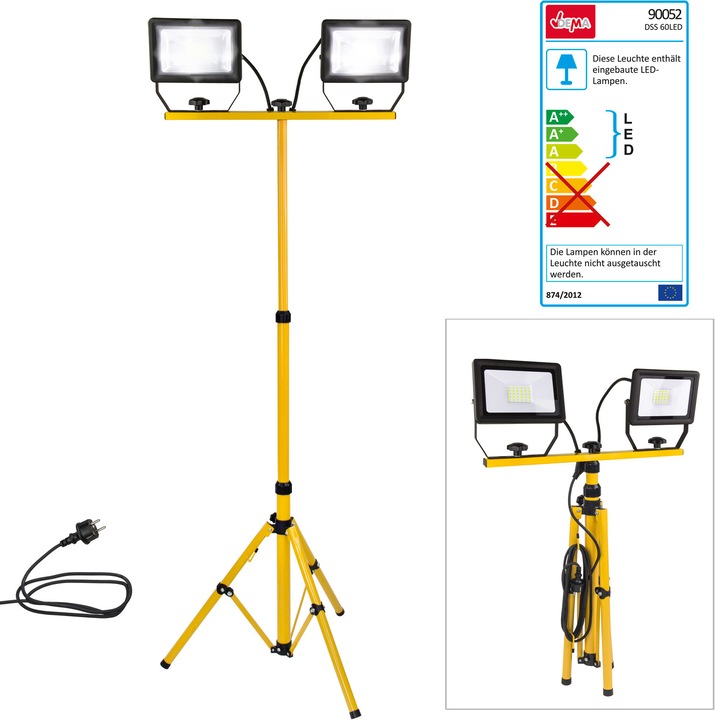 Produktbild Dema LED Scheinwerfer mit Stativ