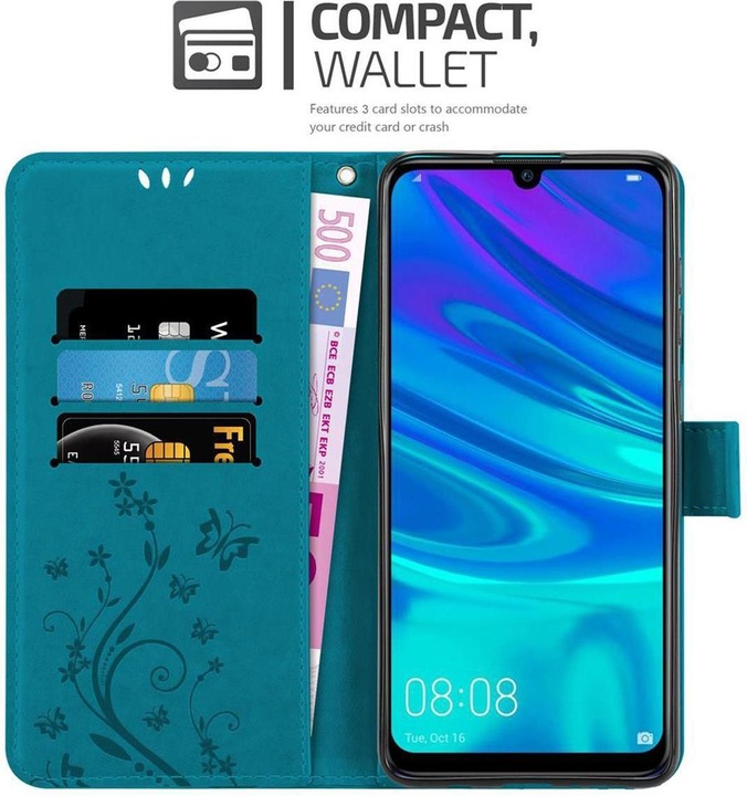 Actual product image Cadorabo Flower Book Cover (Huawei P Smart (2019))