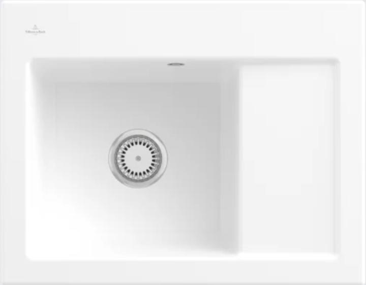 Villeroy & Boch V&B Evier SUBWAY 45 COMPACT 650x510mm Be li main lit. stone whote C+ (51 cm, 65 cm)