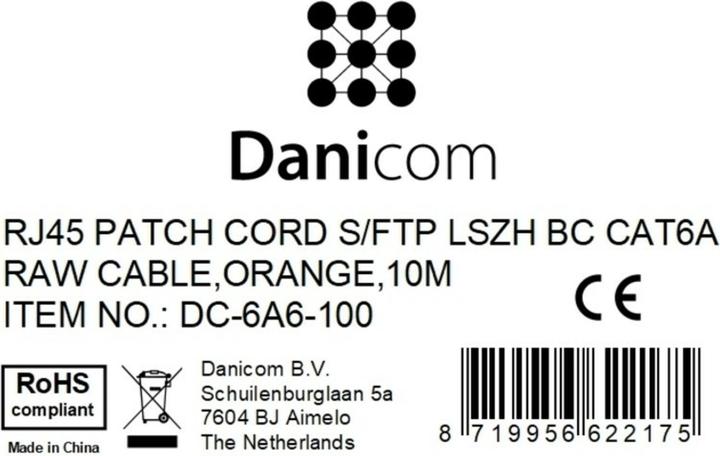 Produktbild Dsit CAT 6a Netzwerkkabel LSOH (CAT6a, 10 m)