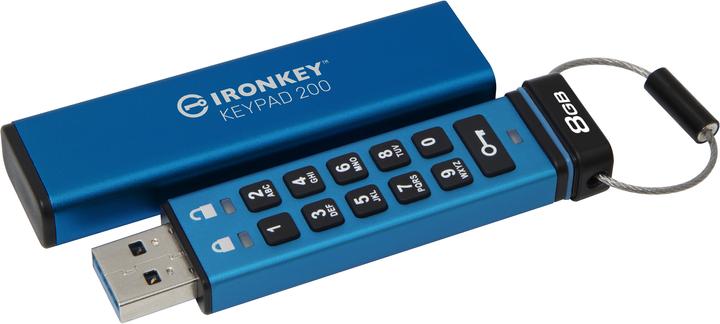 Actual product image Kingston IronKey Keypad 200 (8 GB, USB-A)