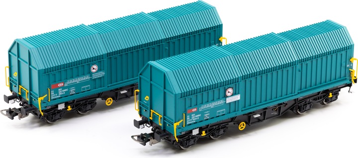 Actual product image Piko SBB 2er Set Teleskophaubenwg. C mit Y25-Drehgestellen Ep VI (Track VI)