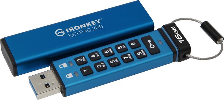 Actual product image Kingston IronKey Keypad 200 (16 GB, USB-A)