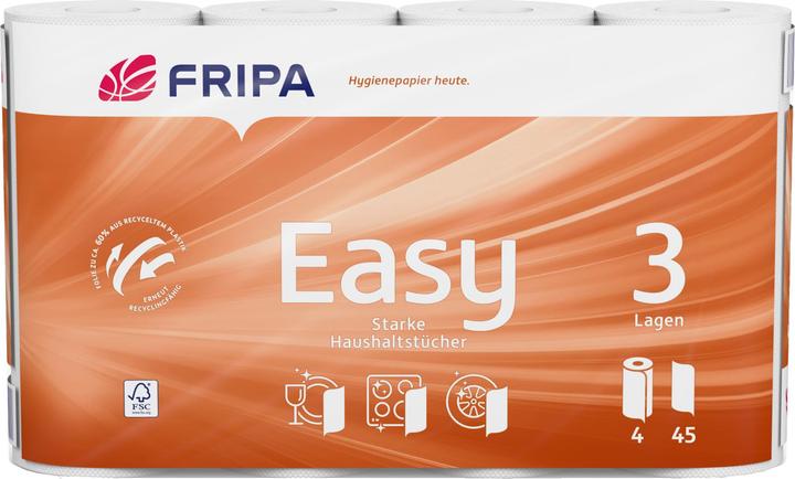 Actual product image Fripa Easy kitchen roll, 3-ply, bright white (4 x)