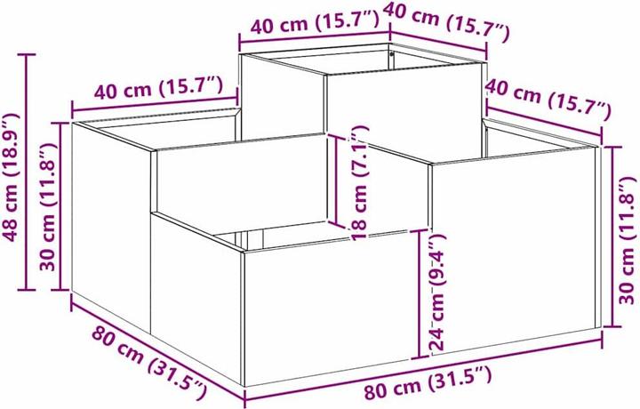 Produktbild vidaXL Metall