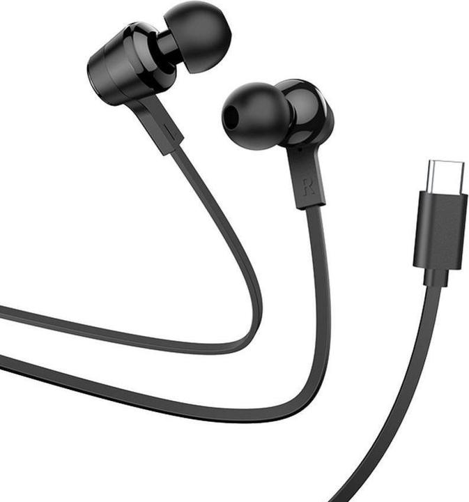 Produktbild Hoco Wired headphones wire earphones Type C with microphone M86 black (Kabelgebunden)