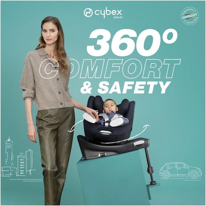 Produktbild Cybex SIRONA Gi I-SIZE Fog Grey inkl. Neugeboreneneinlage | light grey (Reboarder, ECE R129/i-Size Norm)