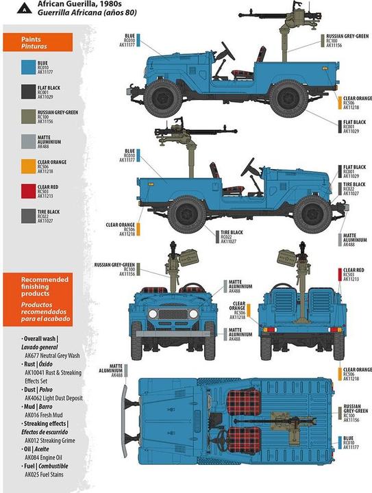 Produktbild AK Interactive 35002 FJ43 Pickup w/DShKM 1:35 Plastic Model Kit