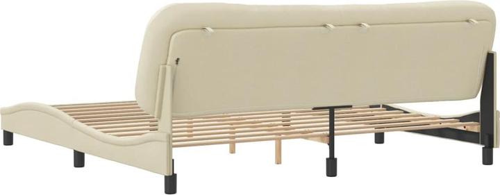 Actual product image VidaXL Bed frame with fabric headboard (200 x 200 cm)