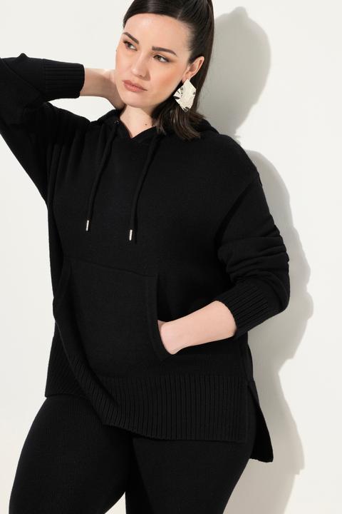 Produktbild Ulla Popken Strick-Hoodie, Oversized, Kapuze, Langarm, Tasche (46, 48)