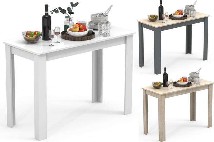 VCM Holz Esstisch Küchentisch Esal 76 x 110 x 50 cm (110 x 50 x 76 cm)