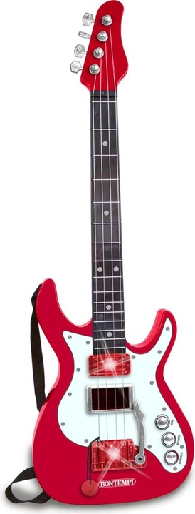 Produktbild Bontempi E-Gitarre Rot mit Gitarrengurt