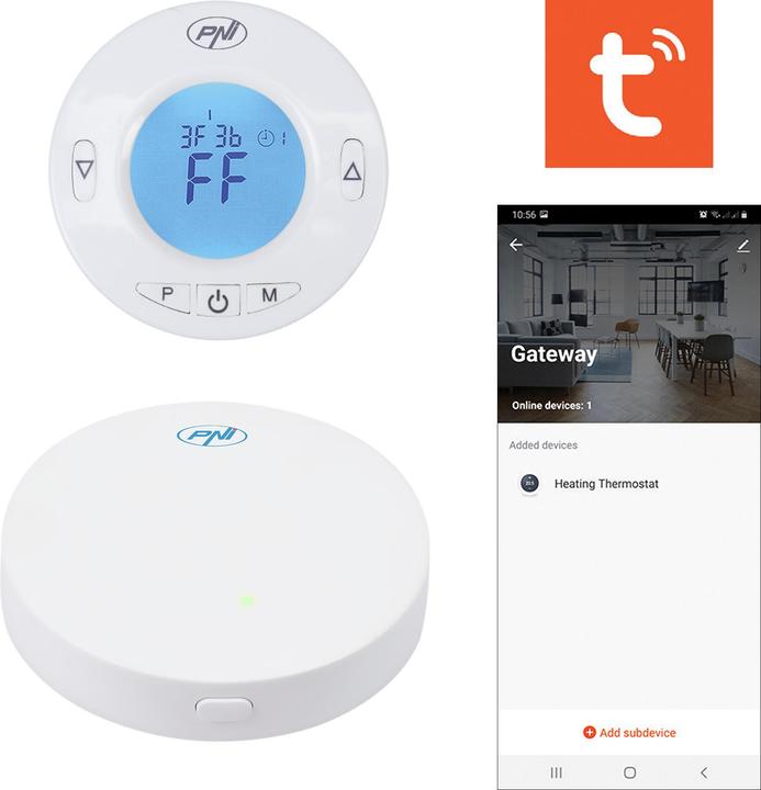 Image du produit PNI CT25WIFI Internet Hub pour la tête thermostatique CT25T, pour le contrôle de la température du
