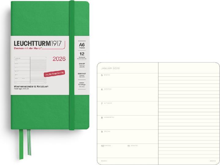 Immagine prodotto Leuchtturm1917 Leuchtturm 1w/S Pocket Hc S.Leaf (A6, 1 settimana / 1 pagina)