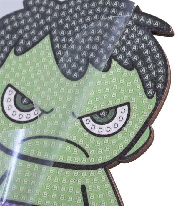 Actual product image Craft Buddy Hulk, Crystal Art Figure approx. 11x8cm