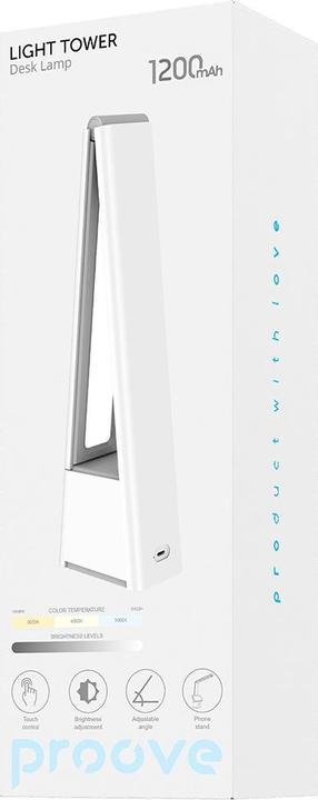 Actual product image Proove Desk lamp Light Tower LED 1200mAh 5W white