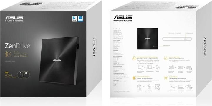 Image du produit ASUS ZenDrive U9M (Lecteur DVD, Graveur de CD, Lecteur de CD, Graveur de DVD)