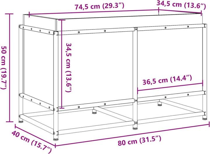 Produktbild vidaXL Pflanzkübel