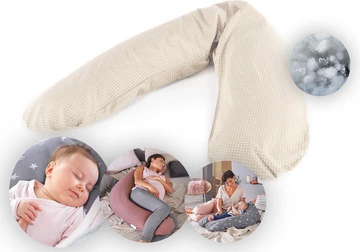 Actual product image Theraline Nursing pillow "The Original" with polyester hollow fibre filling incl. cover 190 cm (190 cm)