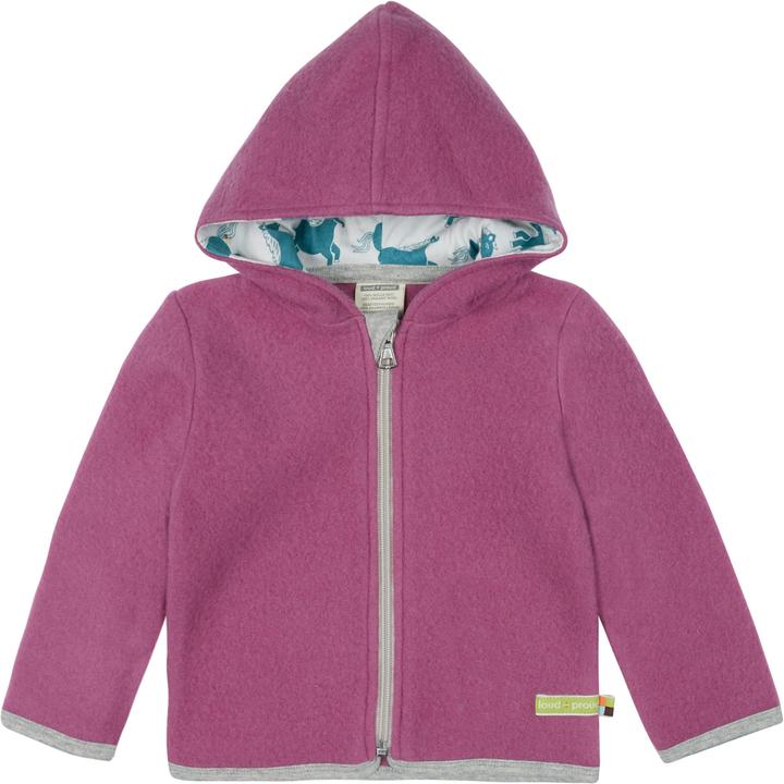 loud + proud Jacke Wollfleece Grape (68)