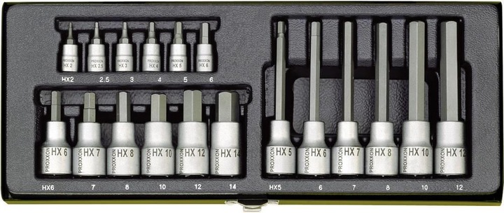 Produktbild Proxxon Steckschlüsselsatz (2.5/8", 10  mm, 7 mm, 12 mm, 6 mm)