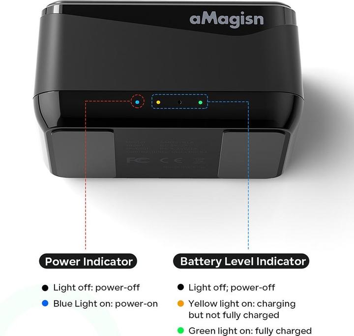 Image du produit aMagisn Station de charge de batterie 3 en 1 Insta360 X4 (X4)