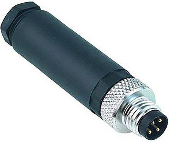 Produktbild RS PRO M8 Steckverbinder Stecker zur Kabelmontage, 4-polig 3.0A, Schraubanschluss IP67
