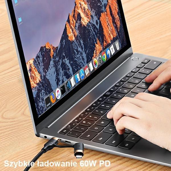 Produktbild Usams USB cable Braided cable U62 2xUSB-C (1.20 m, USB 3.0, 60 W)
