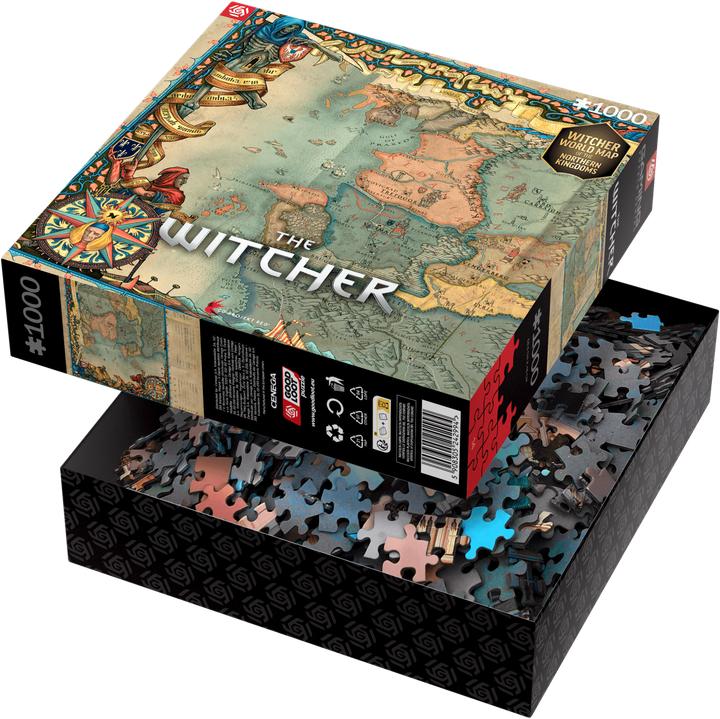 Produktbild Good Loot The Witcher: Northern Kingdom Map - Puzzle (1000 Teile)